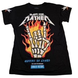 Rebel Society Mayhem Graphic Tee Size Medium